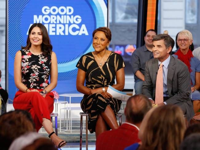 Cecilia Vega, Robin Roberts and George Stephanopoulos