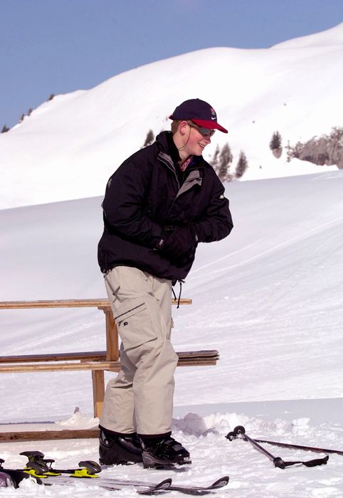 prince harry skiing