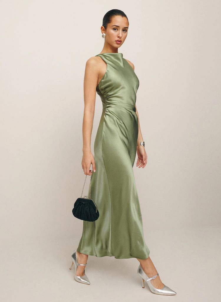 Reformation satin dress