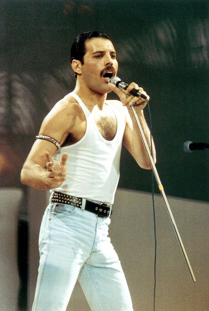 Freddie Mercury: Mercury’s thick, bold mustache became a symbol of his confidence and rock star persona. Often paired with his energetic performances, it defined his rebellious image, marking him as an unapologetically flamboyant icon in music and fashion.