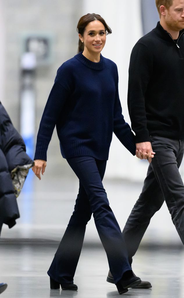  Meghan, Duchess of Sussex attends the wheelchair basketball during day one of the 2025 Invictus Games at the Vancouver Convention Centre on February 09, 2025 in Vancouver, British Columbia. (Photo by Karwai Tang/WireImage)
