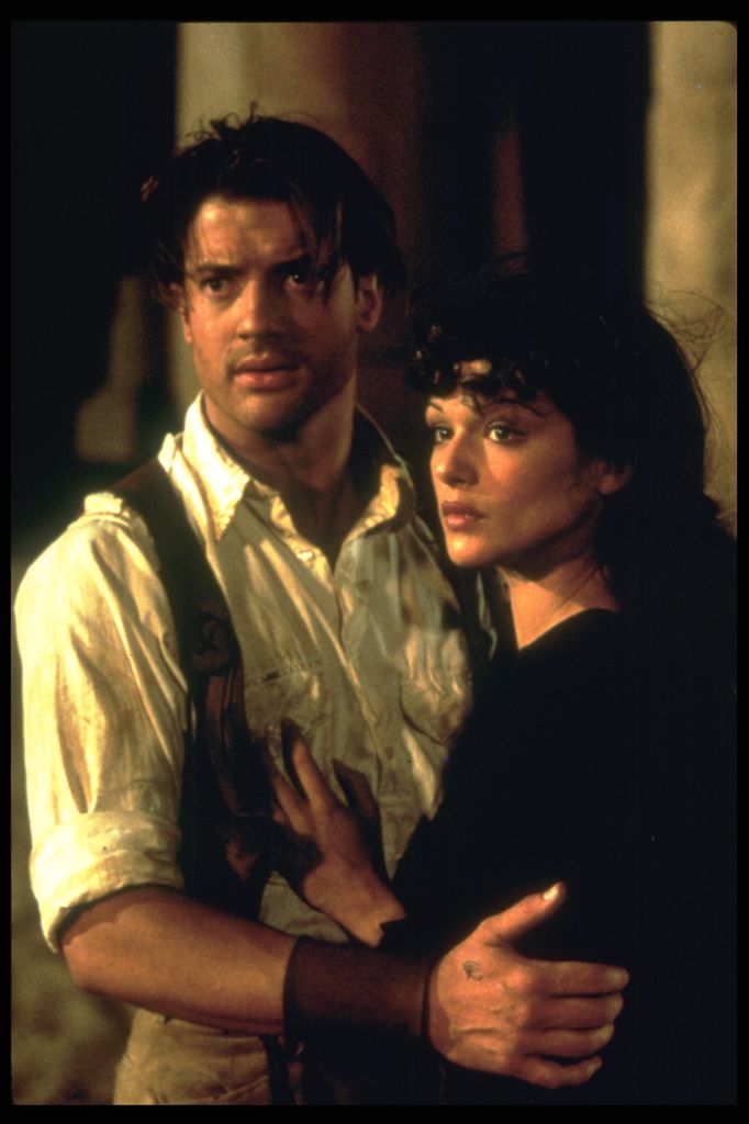 Rachel Weisz and Brendon Fraser on The Mummy in 1999