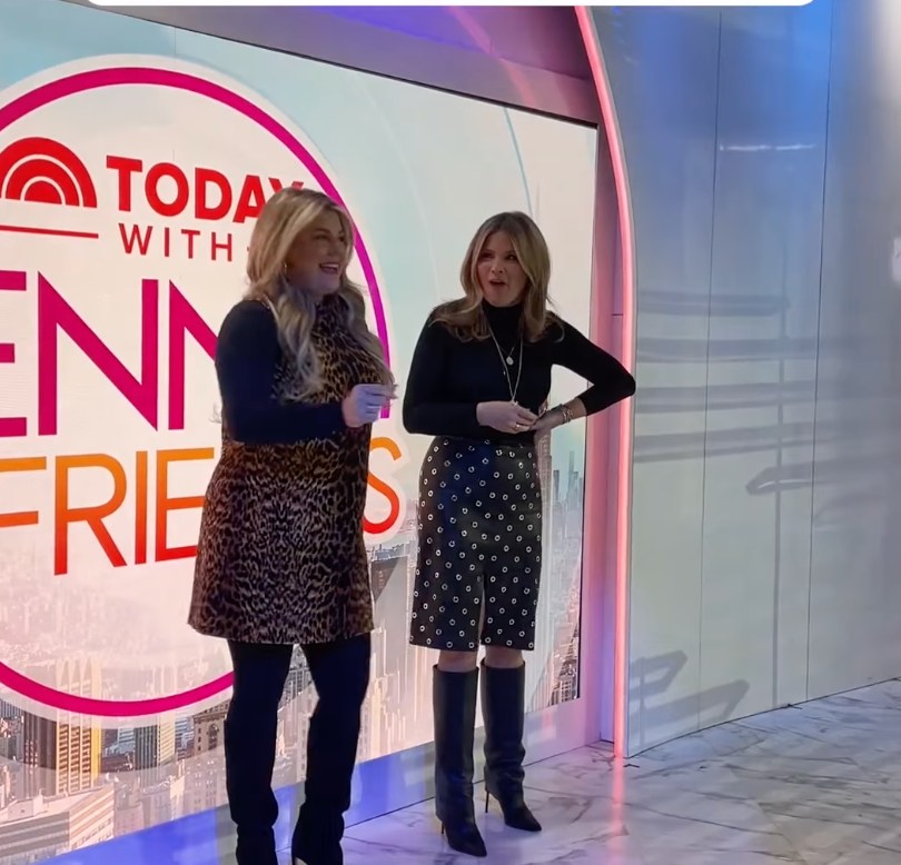 Jenna Bush Hager looks striking in edgy leather skirt and knee-high boots as she welcomes ‘favorite’ new co-host