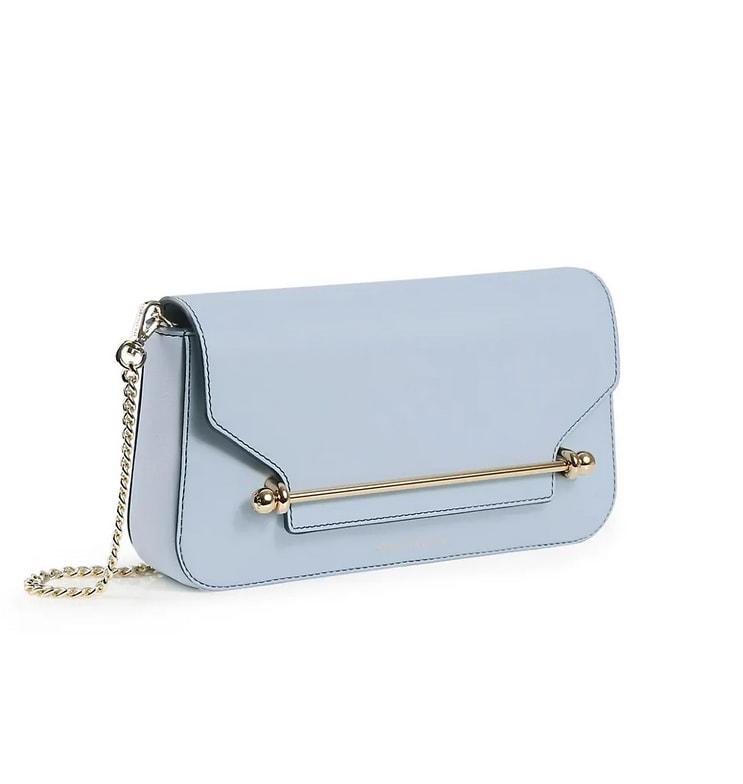 strathberry east west bag in blue