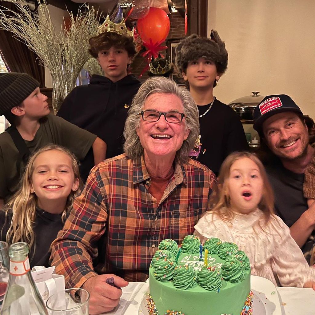 Kurt Russell was surrounded by his family in a poignant photo to mark Father's Day