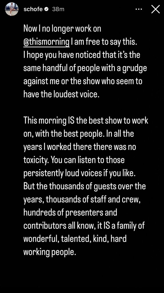 Phillip Schofield released the defiant new statement on his Instagram stories