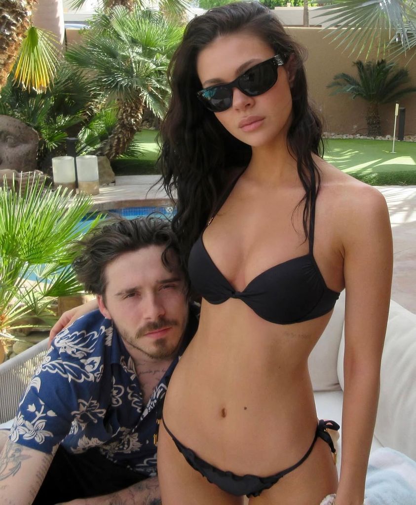 Brooklyn shared a stunning photo of a bikini-clad Nicola