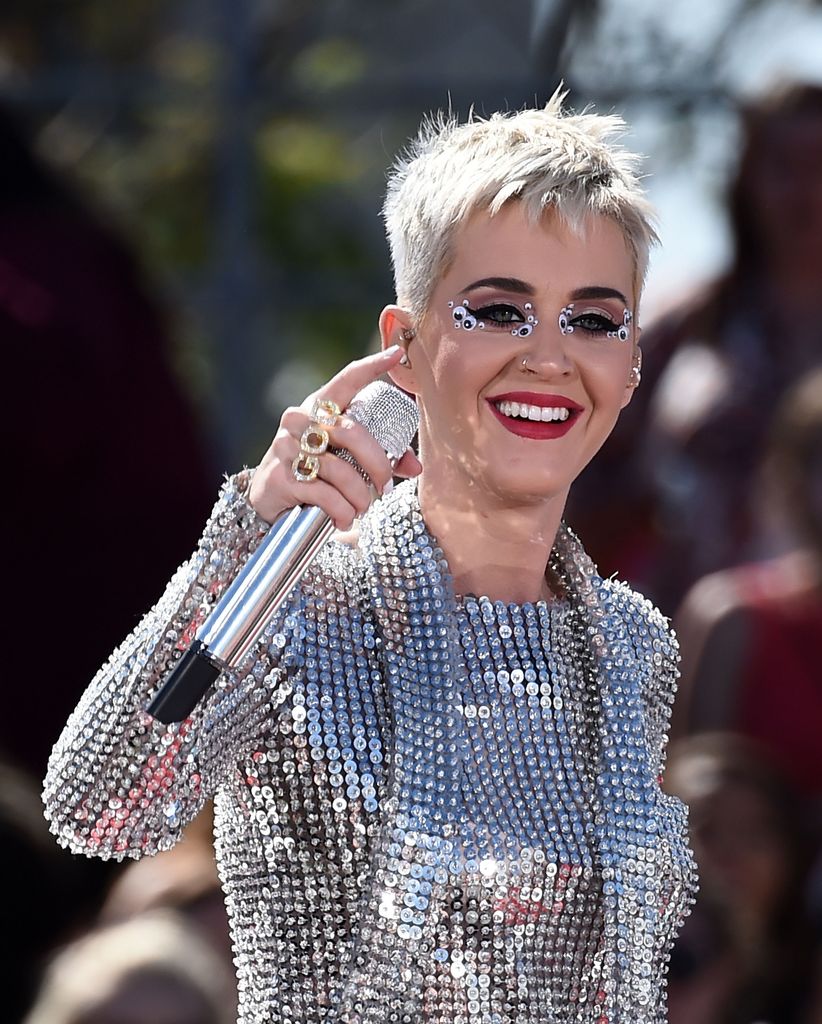 Singer Katy Perry performs onstage at the "Katy Perry - Witness World Wide" Exclusive YouTube Livestream Concert on June 12, 2017 in Los Angeles, California.