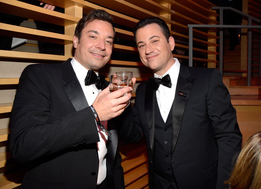 Jimmy Fallon and Jimmy Kimmel attend TIME 100 Gala on April 23, 2013 in New York City