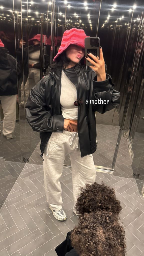 Kylie Jenner's son Aire could be seen in her elevator selfie