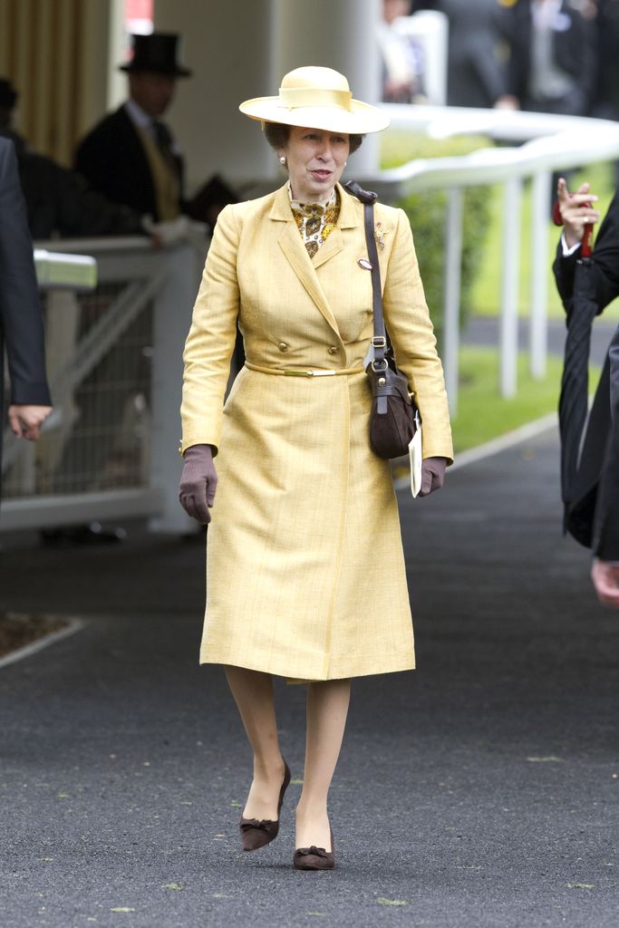 Princess Anne has re-worn this yellow coat dress several times over five decades