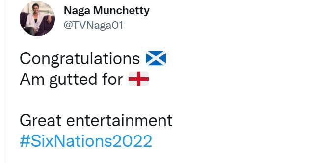 naga munchetty tweet rugby