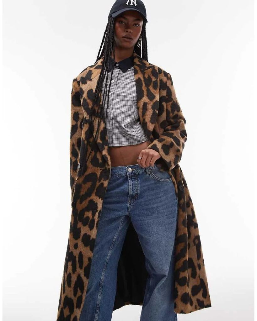 Casaco com estampa de leopardo Topshop