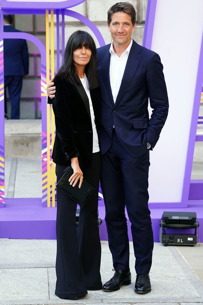 Kris Thykier in a blue suit and Claudia Winkleman in a black suits at the Royal Academy of Arts Summer Exhibition Preview Party 