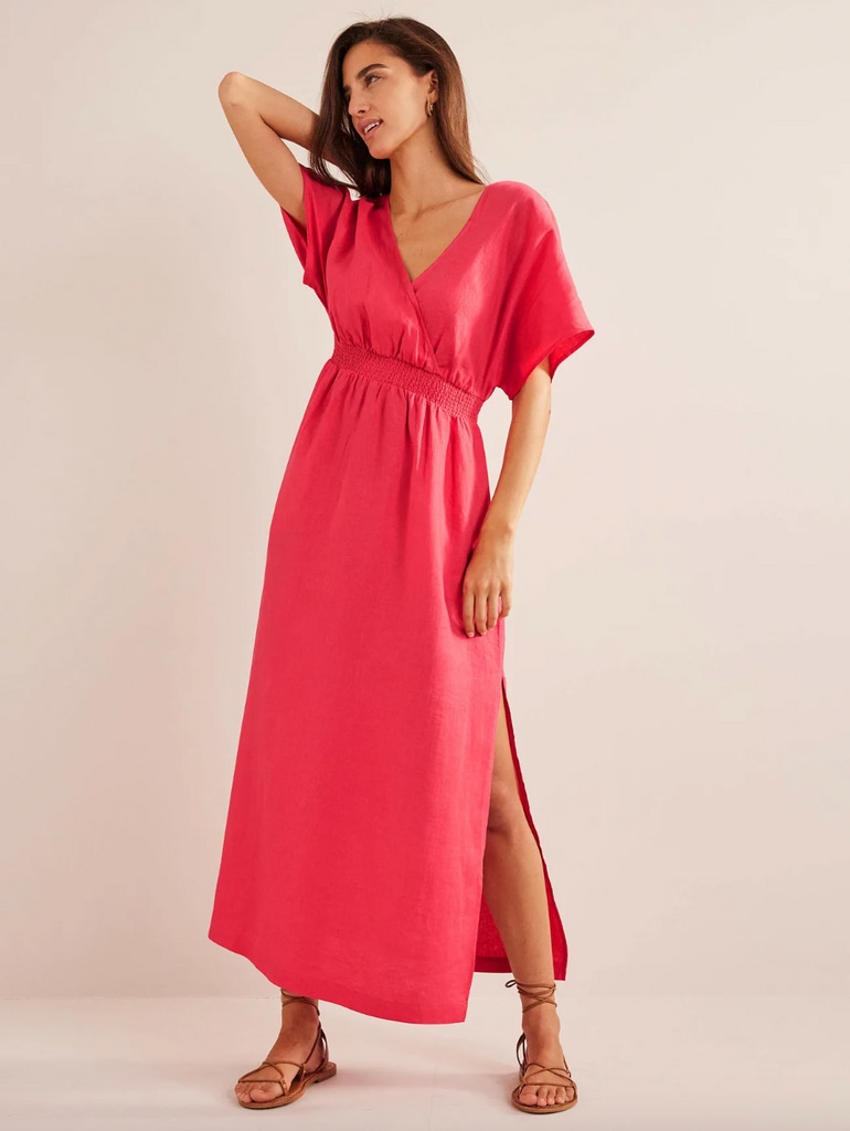 Boden hot pink dress