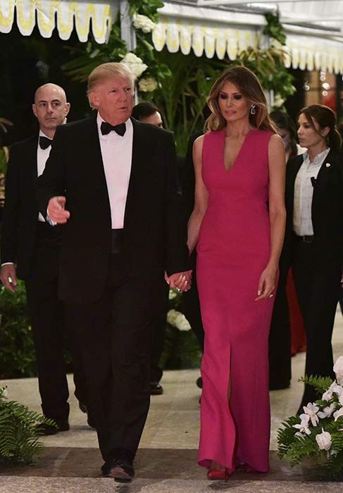 Melania Trump pink dress