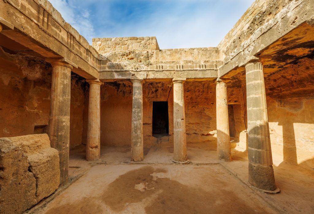Tombs of the Kings Archeological Site in Paphos Cyprus