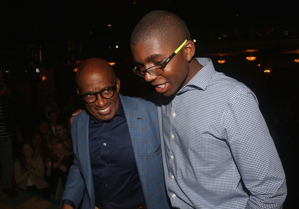 al roker son nick roker arms around each other walking nyc