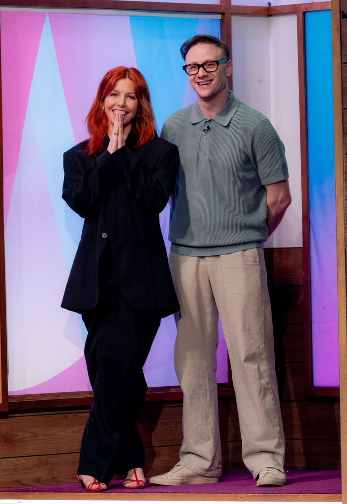 Stacey Dooley and Kevin Clifton on the set of Loose Women