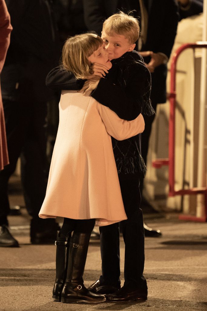 prince jacques hugging sister 