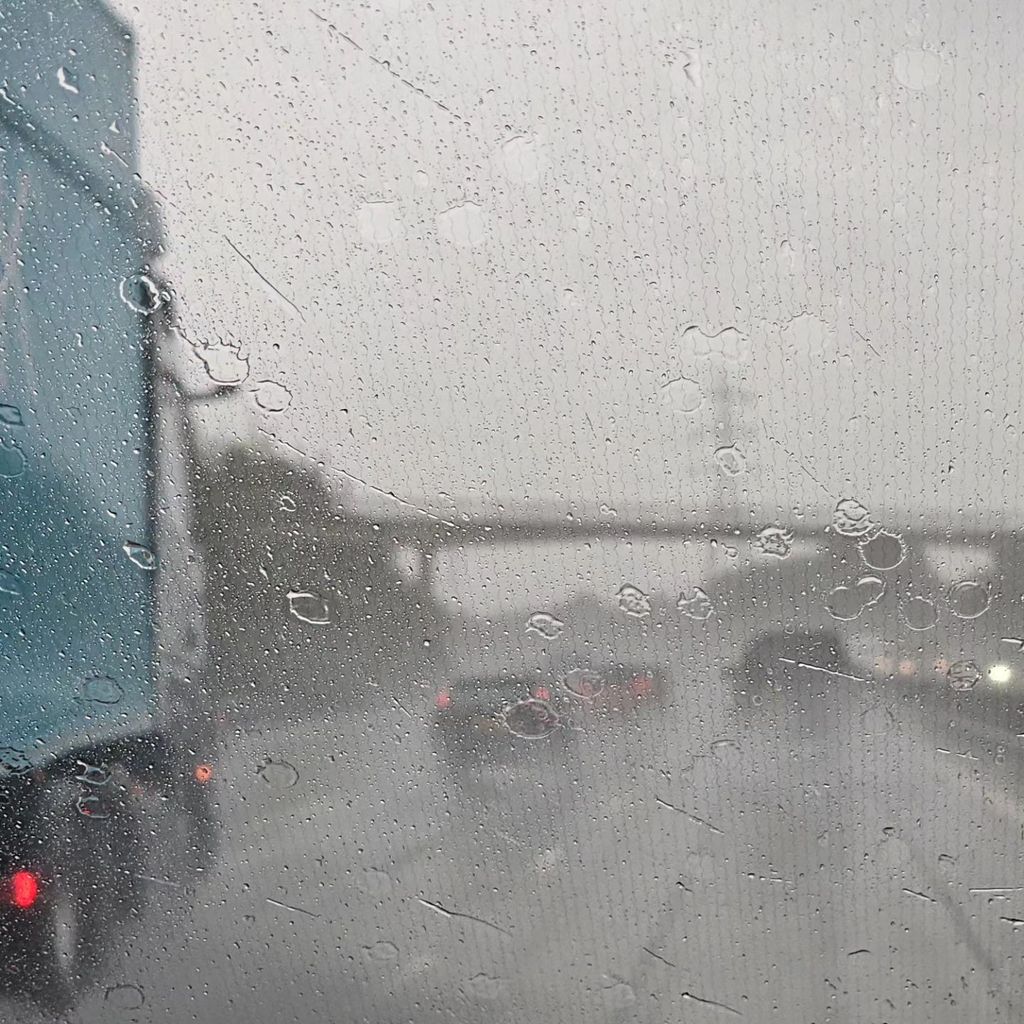 Eamonn Holmes shares photo of rainy motorway
