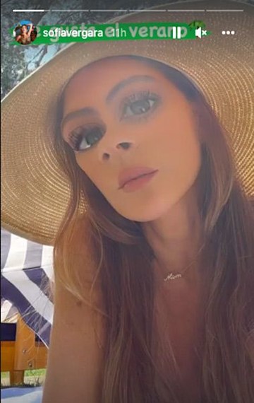 AGT's Sofia Vergara poses in barely-there string vest as she soaks