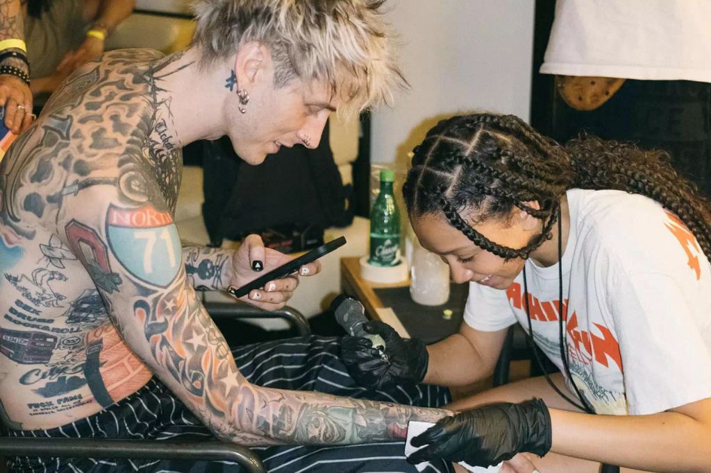 Casie tattoos MGK