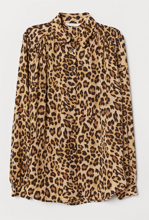 leopard print blouse h and m