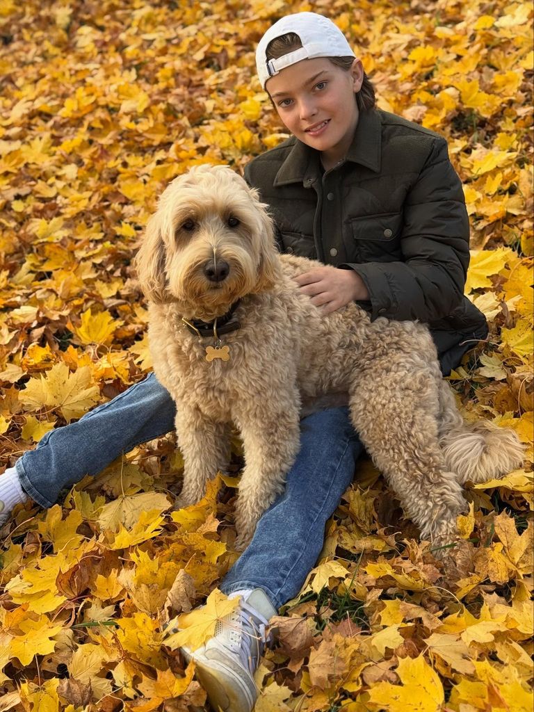 Prince Nicolas of Sweden with his adorable dog Teddy