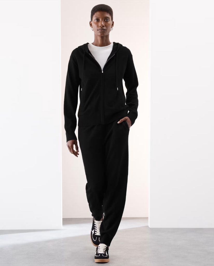 Autographe chez Marks & Spencer Sweat à capuche zippé en pur cachemire