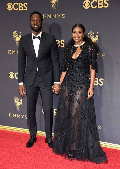 Dwyane Wade and gabrielle union at emmy awards 2017