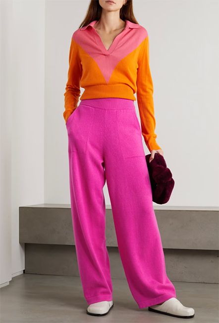 Clements pink trousers