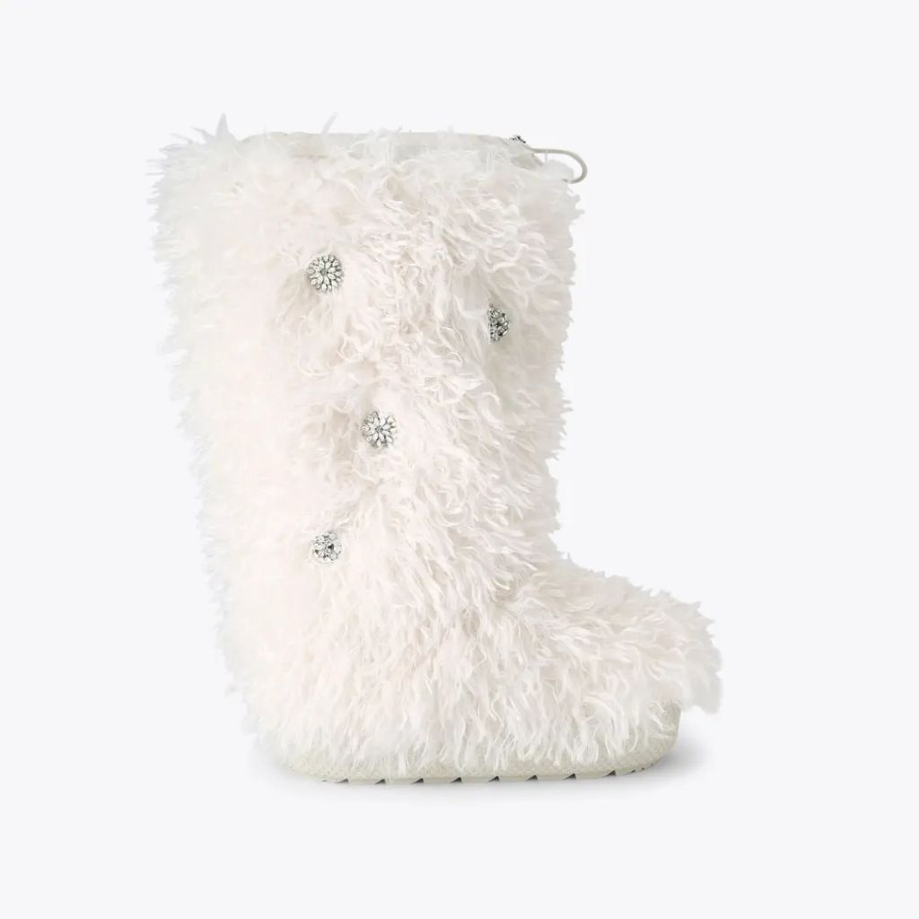 knee shearling snow boot
