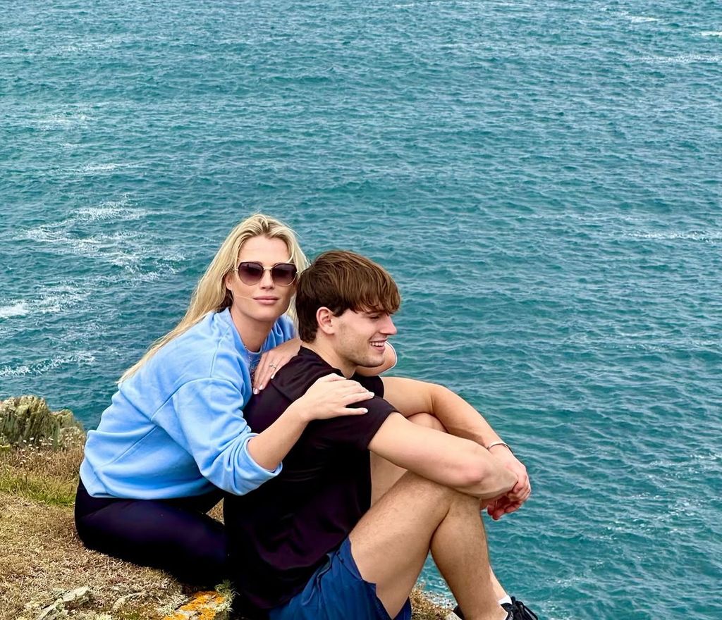Amelia also snapped a sweet picture of her sister, Eliza, and her brother, Samuel, sitting over crystal blue waters.