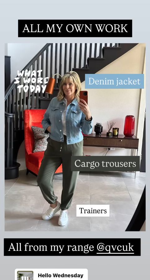 Ruth Langsford wearing QVC on Instagram