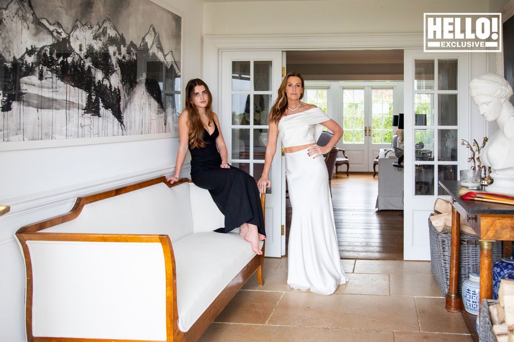 India Hicks with daughter at Oxfordshire family home