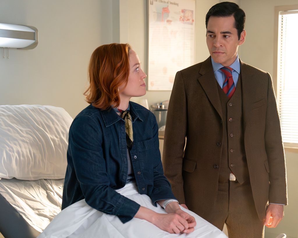 Erika Christensen and Ramon Rodriguez in a still from  Will Trent 
