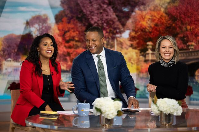 Dylan Dreyer, Craig Melvin and Sheinelle Jones on the today show
