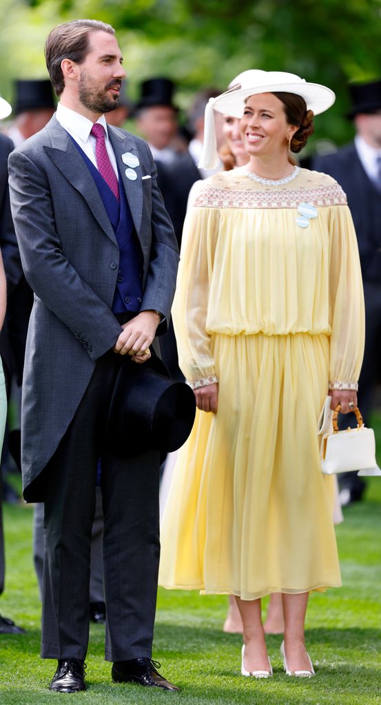 Prince Philippos and Princess Nina of Greece attend day one of Royal Ascot 2024