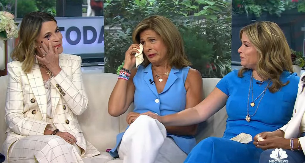 Hoda Kotb, Savannah Guthrie and Jenna Bush Hager get emotional over their decision to leave the Today Show