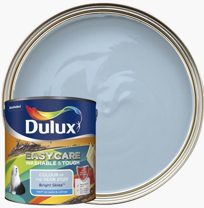 dulux blue paint tin