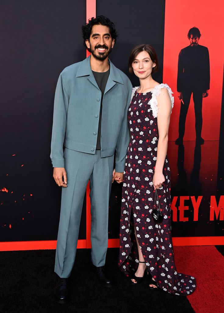 Dev Patel and Tilda Cobham-Hervey attend the Los Angeles premiere of Universal Pictures "Monkey Man" 