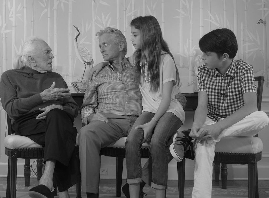 Michael Douglas' children gather around him for family photo fans notice the same thing HELLO!