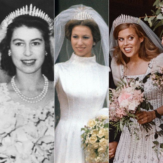 Royal brides with show-stopping wedding tiaras: Princess Anne, Meghan ...