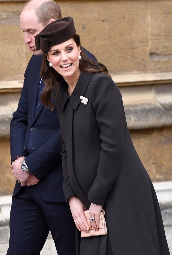 Kate was just weeks away from welcoming her third child, Louis, at the 2018 service