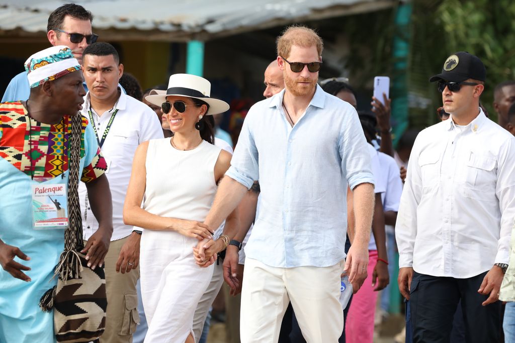 prince harry meghan markle colombia