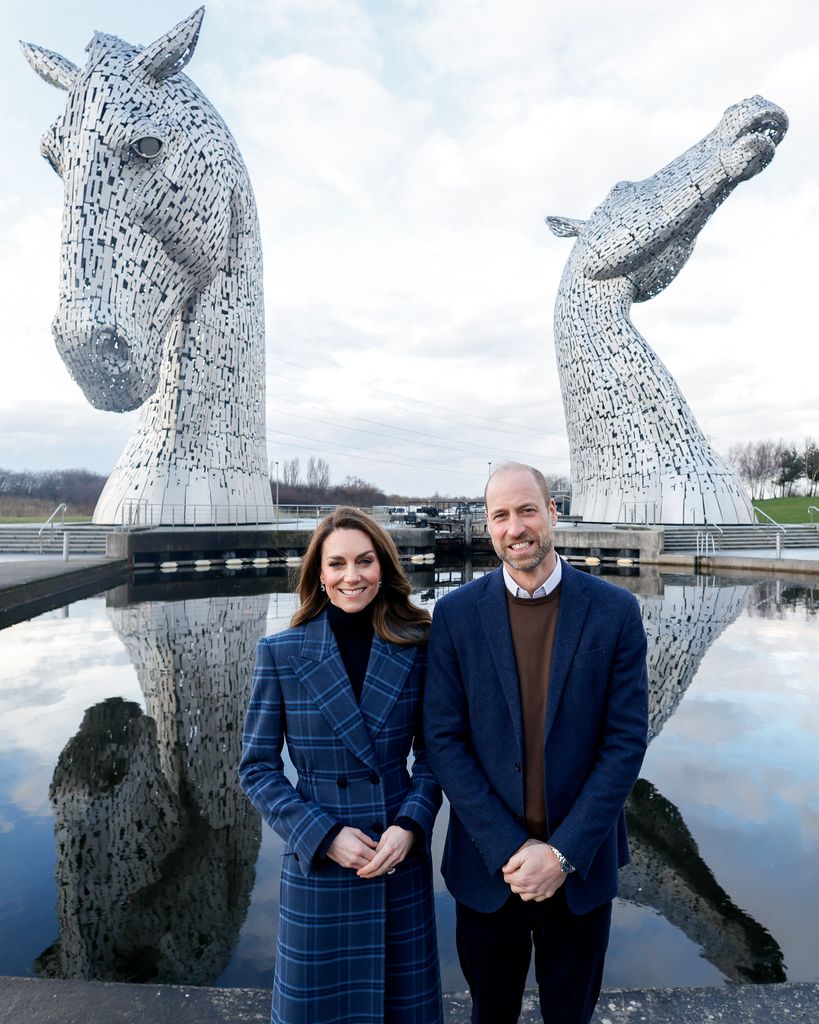 Kate Middleton and Prince William at Kelpies in Falkirk