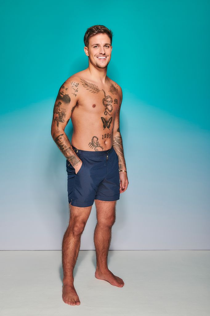 Luca Bish poses for Love Island headshot    