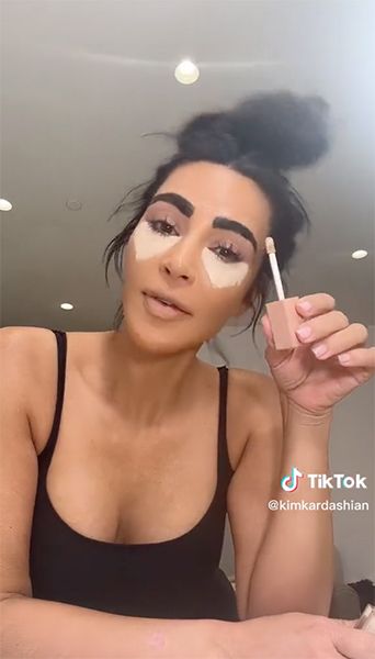 Kim Kardashian Gives Herself A TikTok Makeover