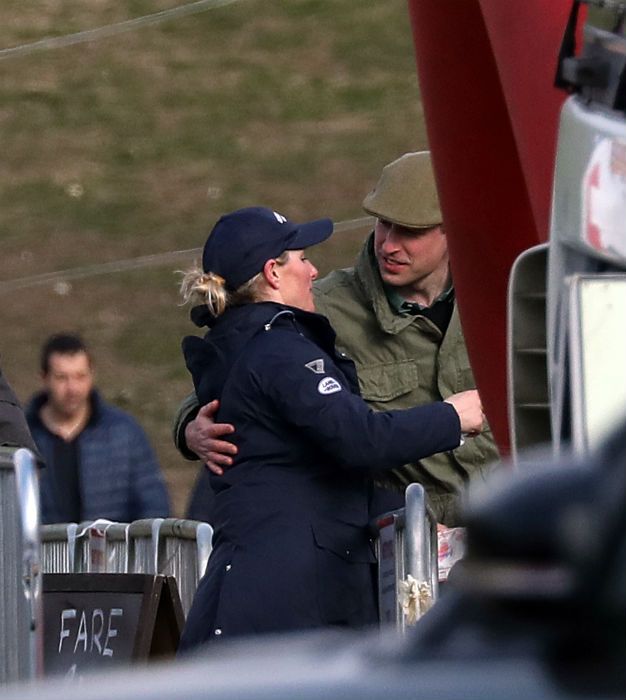 prince william zara tindall hug